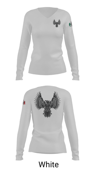 Women's Long Sleeve Vneck Shirt, Design Roofing LLC, , Teamtime, Team time, sublimation, custom sports apparel, team uniforms, spirit wear, spiritwear, sports uniforms, custom shirts, team store, custom team store, fundraiser sports, apparel fundraiser