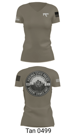 Women's Short Sleeve Vneck Shirt, Violent Crimes Unit, Police, Teamtime, Team time, sublimation, custom sports apparel, team uniforms, spirit wear, spiritwear, sports uniforms, custom shirts, team store, custom team store, fundraiser sports, apparel fundraiser