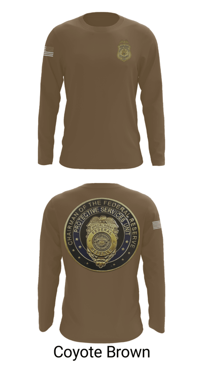 United States Federal Reserve Police 30952270 Long Sleeve Performance Shirt - 11
