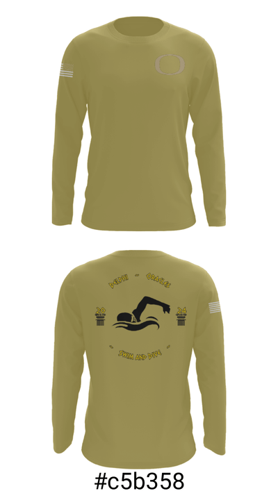 Delphi Community High School Swimming 22863035 Long Sleeve Performance Shirt - 18