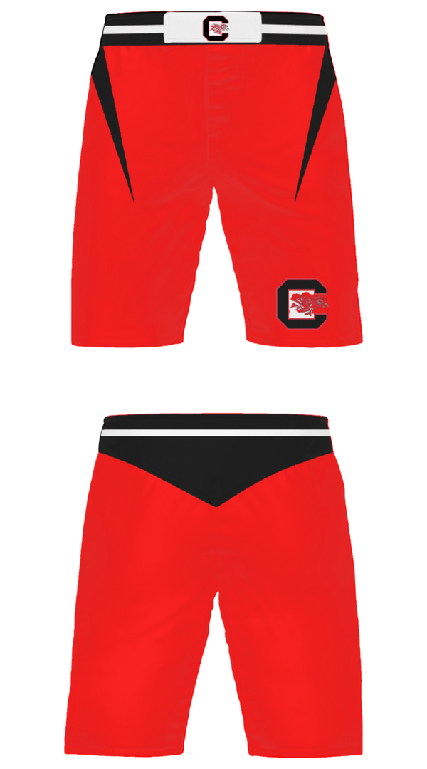 Fight Shorts, Cocke County High School Wrestling, Wrestling, Teamtime, Team time, sublimation, custom sports apparel, team uniforms, spirit wear, spiritwear, sports uniforms, custom shirts, team store, custom team store, fundraiser sports, apparel fundraiser