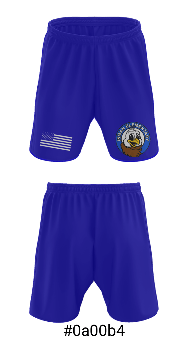 Athletic Shorts With Pockets, Inman Elementary, Spirit Store, Teamtime, Team time, sublimation, custom sports apparel, team uniforms, spirit wear, spiritwear, sports uniforms, custom shirts, team store, custom team store, fundraiser sports, apparel fundraiser