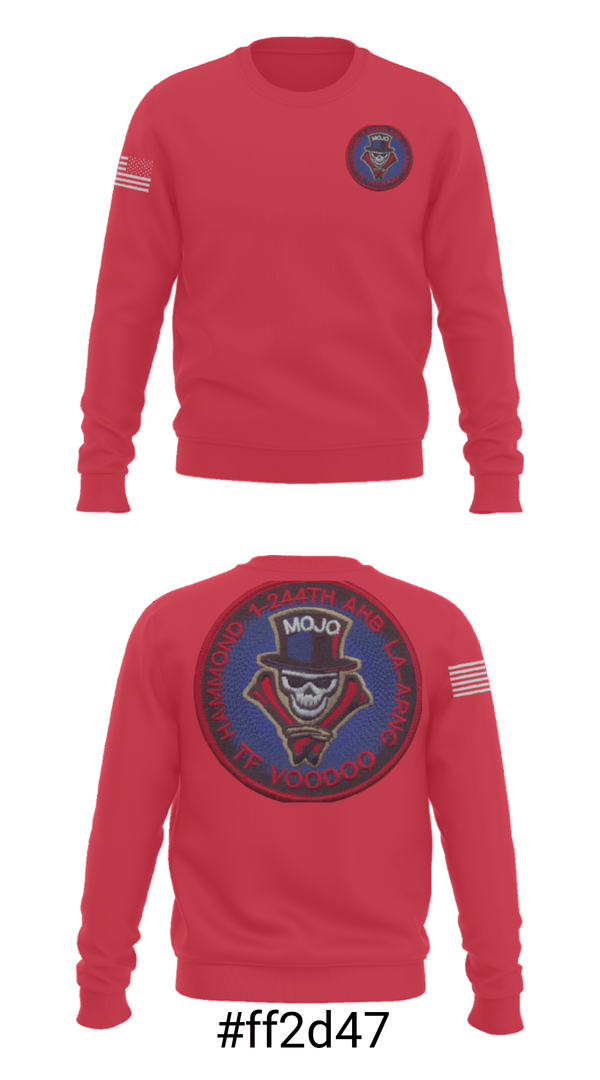 Crew Neck Sweatshirt, 1-244th AASF, National Guard, Teamtime, Team time, sublimation, custom sports apparel, team uniforms, spirit wear, spiritwear, sports uniforms, custom shirts, team store, custom team store, fundraiser sports, apparel fundraiser