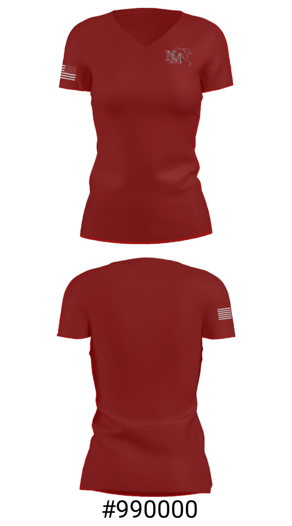 Women's Short Sleeve Vneck Shirt, New Manchester High School Wrestling, Wrestling, Teamtime, Team time, sublimation, custom sports apparel, team uniforms, spirit wear, spiritwear, sports uniforms, custom shirts, team store, custom team store, fundraiser sports, apparel fundraiser