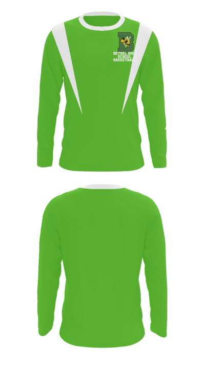 Bethel High School Basketball 85074801 Long Sleeve Performance Shirt - 31