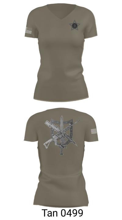 Baldwin County Sheriff's Office - GA 37068795 Women's Short Sleeve V-neck Shirt - 36