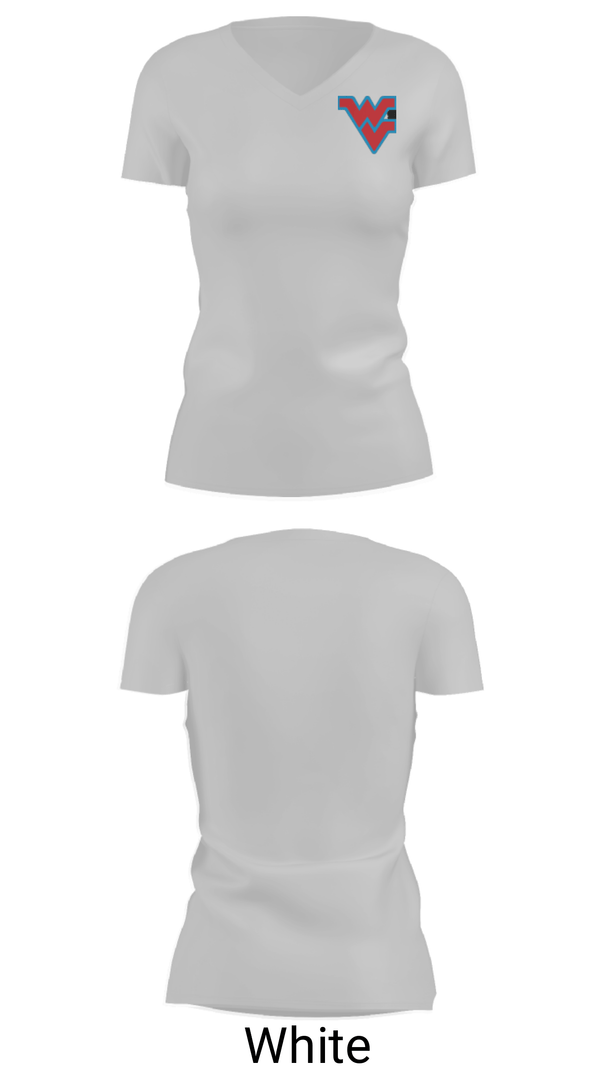 Women's Short Sleeve Vneck Shirt, West Valley High School Wrestling, Wrestling, Teamtime, Team time, sublimation, custom sports apparel, team uniforms, spirit wear, spiritwear, sports uniforms, custom shirts, team store, custom team store, fundraiser sports, apparel fundraiser