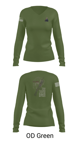 Women's Long Sleeve Vneck Shirt, , Marines, Teamtime, Team time, sublimation, custom sports apparel, team uniforms, spirit wear, spiritwear, sports uniforms, custom shirts, team store, custom team store, fundraiser sports, apparel fundraiser