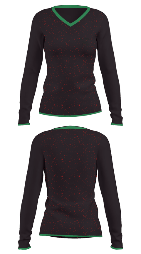 Women's Long Sleeve Vneck Shirt, Willowside Middle School, Spirit Store, Teamtime, Team time, sublimation, custom sports apparel, team uniforms, spirit wear, spiritwear, sports uniforms, custom shirts, team store, custom team store, fundraiser sports, apparel fundraiser