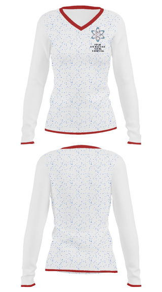 Women's Long Sleeve Vneck Shirt, Poplar Springs High School Basketball, Women's Basketball, Teamtime, Team time, sublimation, custom sports apparel, team uniforms, spirit wear, spiritwear, sports uniforms, custom shirts, team store, custom team store, fundraiser sports, apparel fundraiser