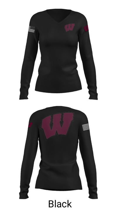 Whitman 29193337 Women's Long Sleeve V-neck Shirt - 13