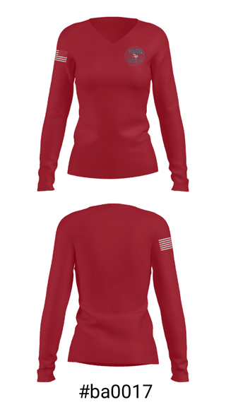 Women's Long Sleeve Vneck Shirt, Voorhees Basketball Association, Women's Basketball, Teamtime, Team time, sublimation, custom sports apparel, team uniforms, spirit wear, spiritwear, sports uniforms, custom shirts, team store, custom team store, fundraiser sports, apparel fundraiser
