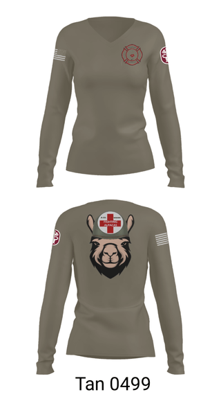 Women's Long Sleeve Vneck Shirt, WBAMCAlpha Company, WBAMC, Softball, Teamtime, Team time, sublimation, custom sports apparel, team uniforms, spirit wear, spiritwear, sports uniforms, custom shirts, team store, custom team store, fundraiser sports, apparel fundraiser