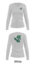 Pine Creek High School Basketball 66503429 Women's Long Sleeve V-neck Shirt - 6