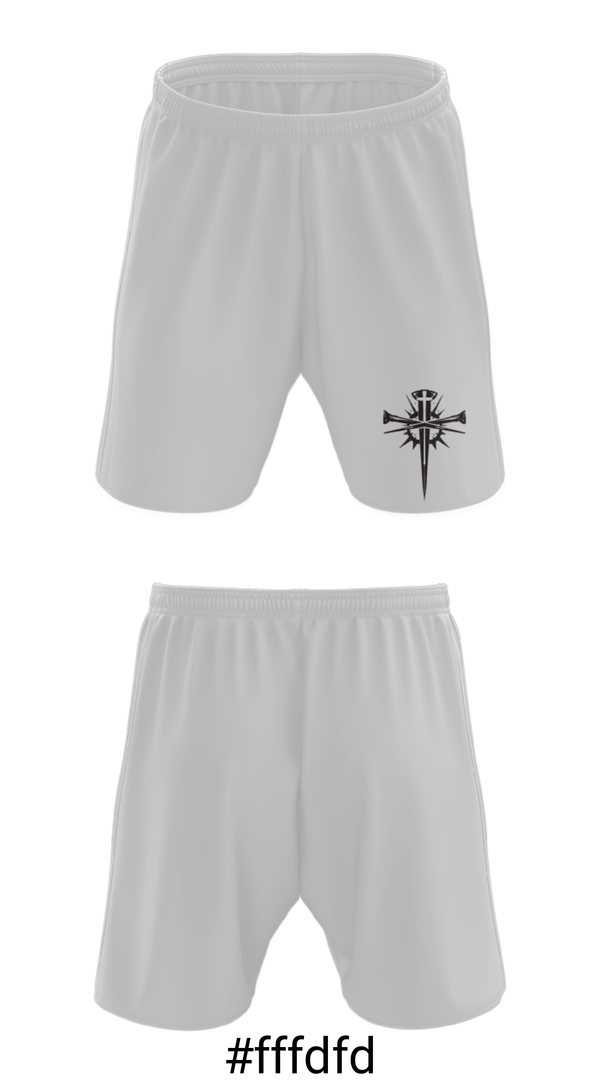 Athletic Shorts With Pockets, CONFLICTED RECORDS, , Teamtime, Team time, sublimation, custom sports apparel, team uniforms, spirit wear, spiritwear, sports uniforms, custom shirts, team store, custom team store, fundraiser sports, apparel fundraiser
