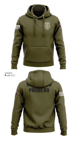Hoodie, GWD PD K9, Police, Teamtime, Team time, sublimation, custom sports apparel, team uniforms, spirit wear, spiritwear, sports uniforms, custom shirts, team store, custom team store, fundraiser sports, apparel fundraiser