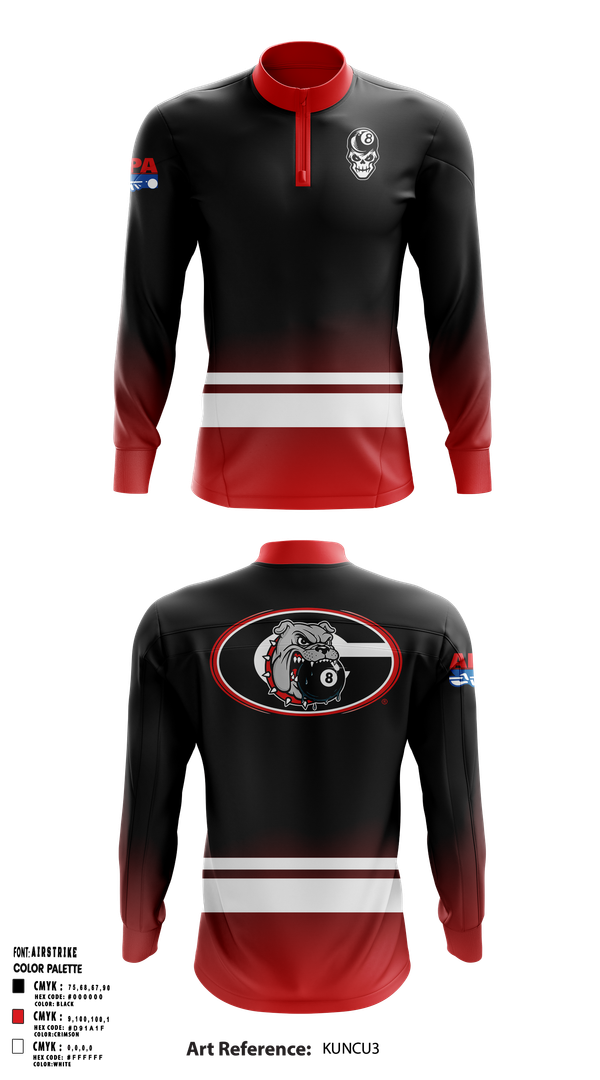 Quarter Zip Jacket, Georgia’s Bulldogs, Spirit Store, Teamtime, Team time, sublimation, custom sports apparel, team uniforms, spirit wear, spiritwear, sports uniforms, custom shirts, team store, custom team store, fundraiser sports, apparel fundraiser