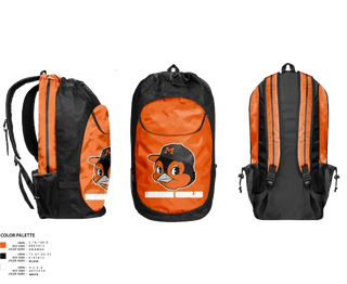Gear Bag, Morrice Orioles, Softball, Teamtime, Team time, sublimation, custom sports apparel, team uniforms, spirit wear, spiritwear, sports uniforms, custom shirts, team store, custom team store, fundraiser sports, apparel fundraiser