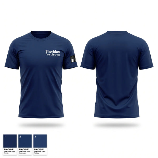 Short Sleeve Performance Shirt, Sheridan fire district, Fire Department, Teamtime, Team time, sublimation, custom sports apparel, team uniforms, spirit wear, spiritwear, sports uniforms, custom shirts, team store, custom team store, fundraiser sports, apparel fundraiser