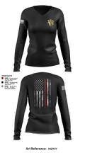 Venice Fire 82961861 Women's Long Sleeve V-neck Shirt - 3