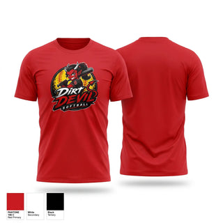 Short Sleeve Performance Shirt, Dirt Devils, Softball, Teamtime, Team time, sublimation, custom sports apparel, team uniforms, spirit wear, spiritwear, sports uniforms, custom shirts, team store, custom team store, fundraiser sports, apparel fundraiser