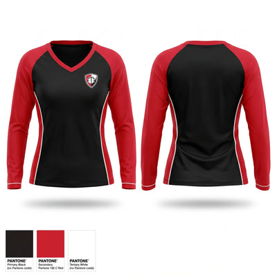 Red Dirt Elite Women's Long Sleeve V-neck Shirt - 1