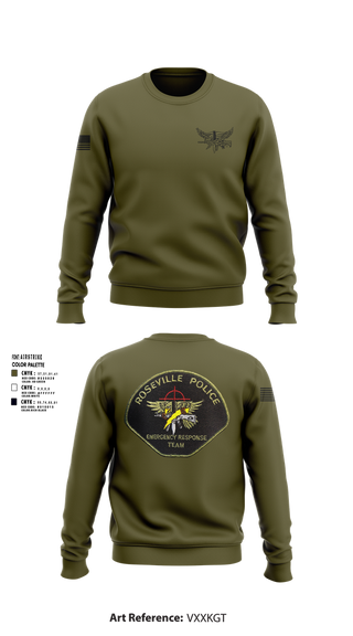 Crew Neck Sweatshirt, Roseville E.R.T., , Teamtime, Team time, sublimation, custom sports apparel, team uniforms, spirit wear, spiritwear, sports uniforms, custom shirts, team store, custom team store, fundraiser sports, apparel fundraiser