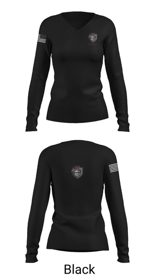 Womens Long Sleeve Vneck Shirt, Lansingburgh Knights, Wrestling, Teamtime, Team time, sublimation, custom sports apparel, team uniforms, spirit wear, spiritwear, sports uniforms, custom shirts, team store, custom team store, fundraiser sports, apparel fundraiser