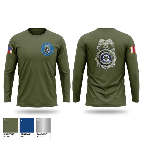 Long Sleeve Performance Shirt, Cleveland Police Department, Police, Teamtime, Team time, sublimation, custom sports apparel, team uniforms, spirit wear, spiritwear, sports uniforms, custom shirts, team store, custom team store, fundraiser sports, apparel fundraiser