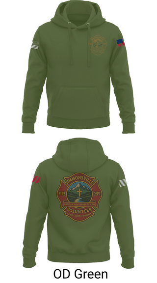 Hoodie, Simmonsville VFD, , Teamtime, Team time, sublimation, custom sports apparel, team uniforms, spirit wear, spiritwear, sports uniforms, custom shirts, team store, custom team store, fundraiser sports, apparel fundraiser