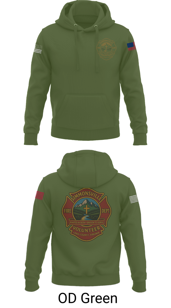 Hoodie, Simmonsville VFD, , Teamtime, Team time, sublimation, custom sports apparel, team uniforms, spirit wear, spiritwear, sports uniforms, custom shirts, team store, custom team store, fundraiser sports, apparel fundraiser
