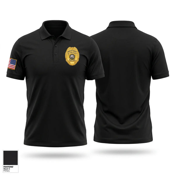 Short Sleeve Performance Polo, Navy Police, Police, Teamtime, Team time, sublimation, custom sports apparel, team uniforms, spirit wear, spiritwear, sports uniforms, custom shirts, team store, custom team store, fundraiser sports, apparel fundraiser