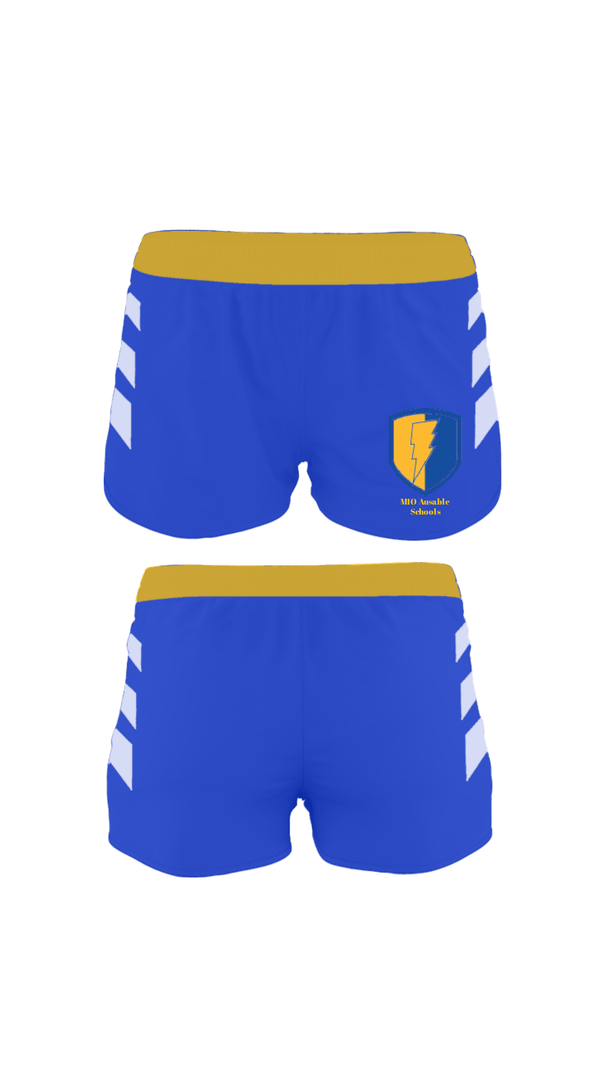 Track Shorts, MIO Ausable schools, Spirit Store, Teamtime, Team time, sublimation, custom sports apparel, team uniforms, spirit wear, spiritwear, sports uniforms, custom shirts, team store, custom team store, fundraiser sports, apparel fundraiser