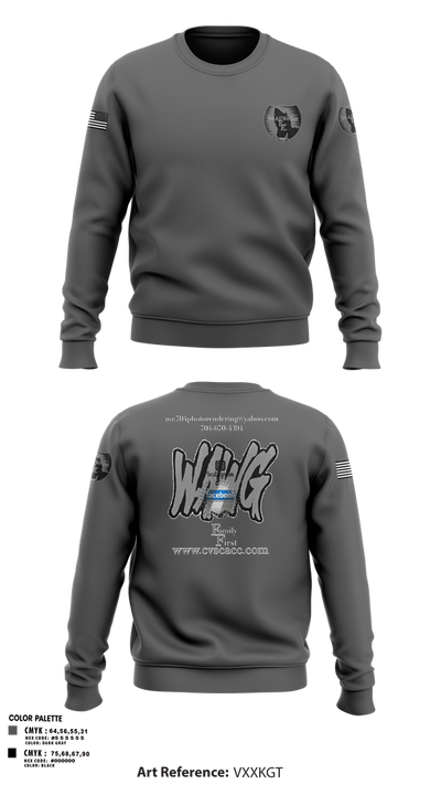 WeAllWeGot~Family First 22026589 Crew Neck Sweatshirt - 23