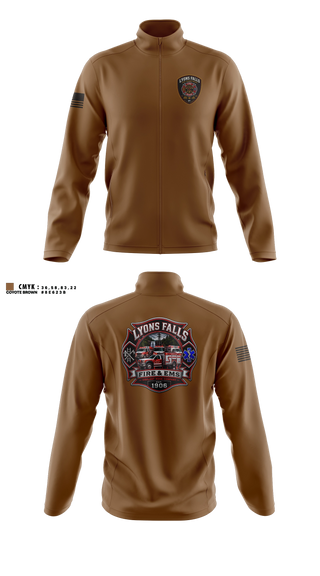Fleece Jacket, Lyons falls fire, Fire Department, Teamtime, Team time, sublimation, custom sports apparel, team uniforms, spirit wear, spiritwear, sports uniforms, custom shirts, team store, custom team store, fundraiser sports, apparel fundraiser