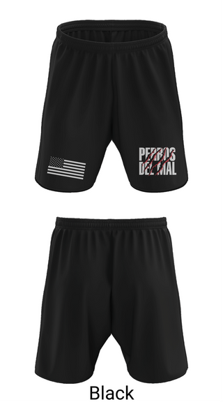 Athletic Shorts With Pockets, PERROS DEL MAL, Men's Soccer, Teamtime, Team time, sublimation, custom sports apparel, team uniforms, spirit wear, spiritwear, sports uniforms, custom shirts, team store, custom team store, fundraiser sports, apparel fundraiser
