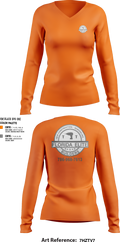Florida Elite Builders 43612158 Women's Long Sleeve V-neck Shirt - 100