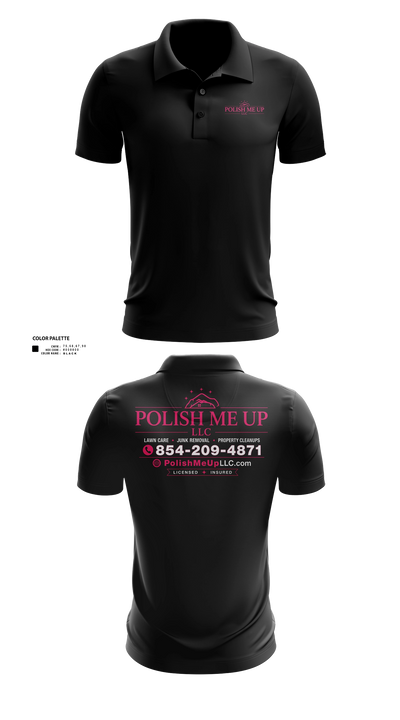 Polish Me Up LLC Short Sleeve Performance Polo - 21