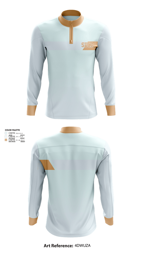 Quarter Zip Jacket, SDCA, Men's Basketball, Teamtime, Team time, sublimation, custom sports apparel, team uniforms, spirit wear, spiritwear, sports uniforms, custom shirts, team store, custom team store, fundraiser sports, apparel fundraiser