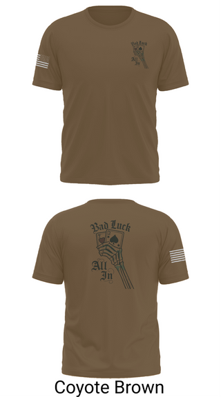 Short Sleeve Performance Shirt, 4th plt bad luck, Army, Teamtime, Team time, sublimation, custom sports apparel, team uniforms, spirit wear, spiritwear, sports uniforms, custom shirts, team store, custom team store, fundraiser sports, apparel fundraiser