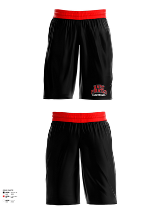 Womens Basketball Shorts, Hart Pirates, Women's Basketball, Teamtime, Team time, sublimation, custom sports apparel, team uniforms, spirit wear, spiritwear, sports uniforms, custom shirts, team store, custom team store, fundraiser sports, apparel fundraiser