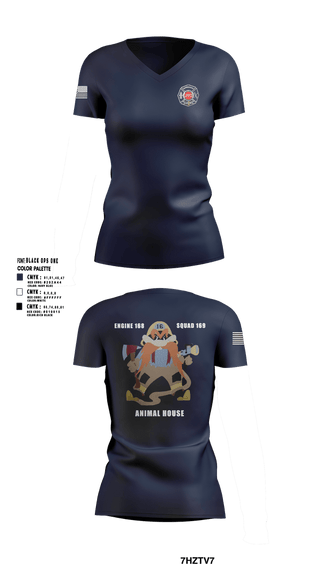 Womens Short Sleeve Vneck Shirt, Station 16, Fire Department, Teamtime, Team time, sublimation, custom sports apparel, team uniforms, spirit wear, spiritwear, sports uniforms, custom shirts, team store, custom team store, fundraiser sports, apparel fundraiser