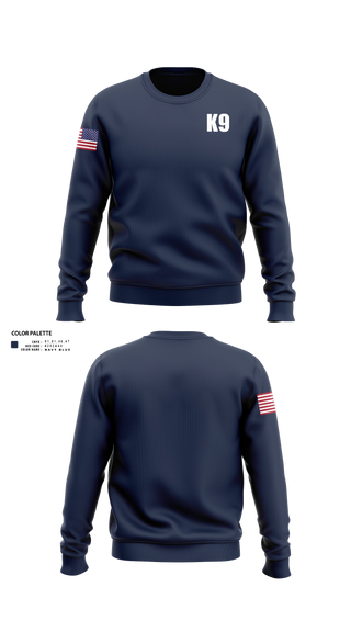 Crew Neck Sweatshirt, K9, Police, Teamtime, Team time, sublimation, custom sports apparel, team uniforms, spirit wear, spiritwear, sports uniforms, custom shirts, team store, custom team store, fundraiser sports, apparel fundraiser