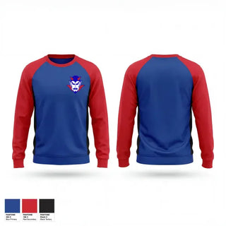 Crew Neck Sweatshirt, Dover Academy Blue Devils, , Teamtime, Team time, sublimation, custom sports apparel, team uniforms, spirit wear, spiritwear, sports uniforms, custom shirts, team store, custom team store, fundraiser sports, apparel fundraiser