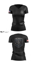 Fleet Women's Short Sleeve V-neck Shirt - 6