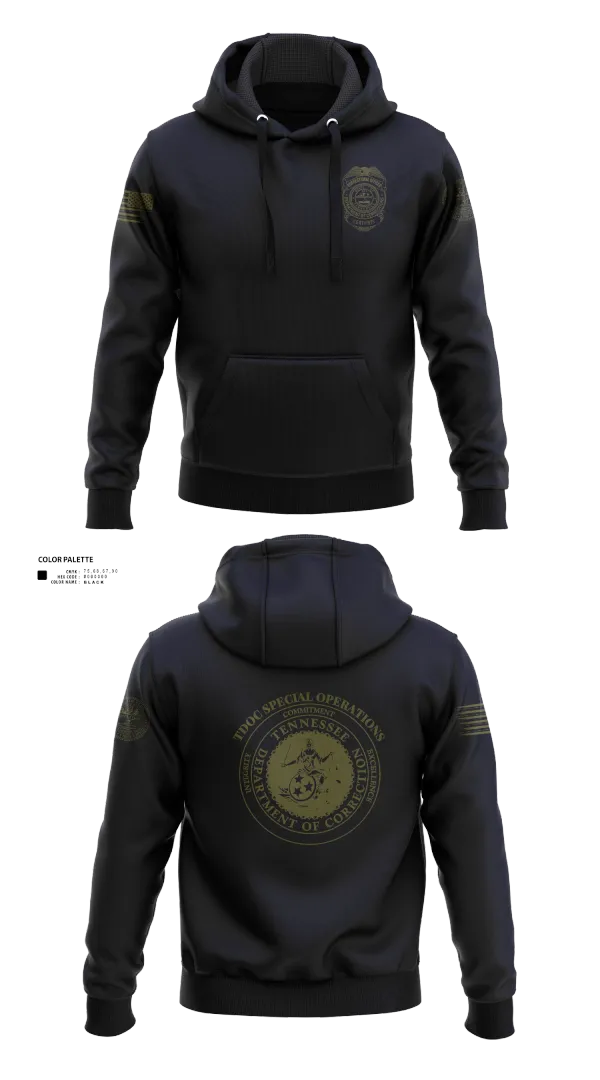 Hoodie, TDOC SPECIAL OPERATIONS, Police, Teamtime, Team time, sublimation, custom sports apparel, team uniforms, spirit wear, spiritwear, sports uniforms, custom shirts, team store, custom team store, fundraiser sports, apparel fundraiser
