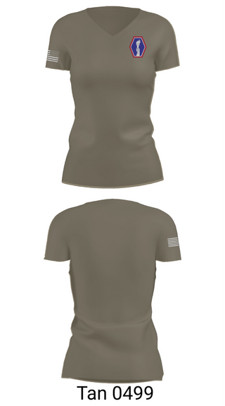Womens Short Sleeve Vneck Shirt, 100 Battalion 442 Infantry, Army, Teamtime, Team time, sublimation, custom sports apparel, team uniforms, spirit wear, spiritwear, sports uniforms, custom shirts, team store, custom team store, fundraiser sports, apparel fundraiser
