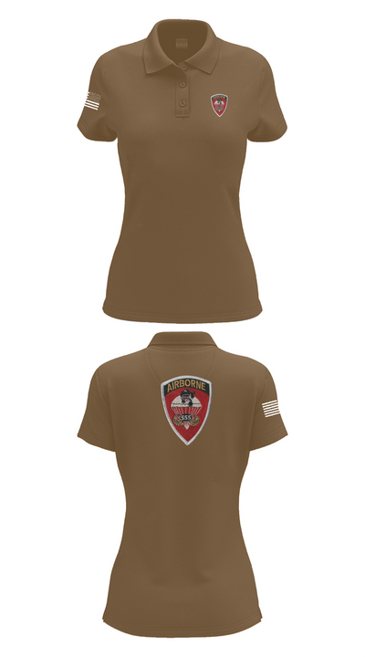 101st Airborne 37445934 Women's Short Sleeve Performance Polo  - 15