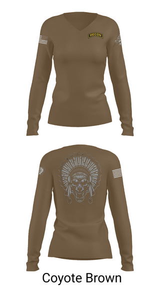 Womens Long Sleeve Vneck Shirt, Scout plt HHT 3/278 ACR, , Teamtime, Team time, sublimation, custom sports apparel, team uniforms, spirit wear, spiritwear, sports uniforms, custom shirts, team store, custom team store, fundraiser sports, apparel fundraiser