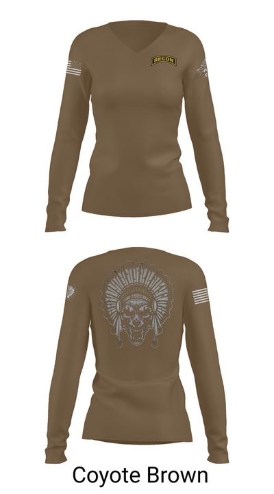 Scout plt HHT 3/278 ACR 94348798 Women's Long Sleeve V-neck Shirt - 17